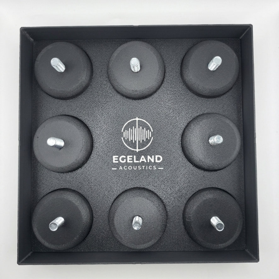 BassGuard Compact dempeføtter (4 eller 8 stk)