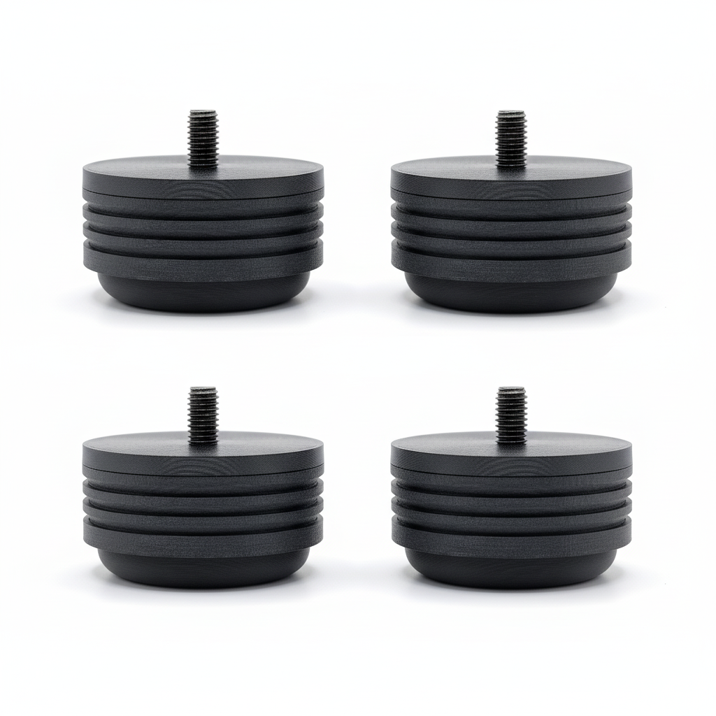 4 x AeroFoot Dempeføtter (55mm)